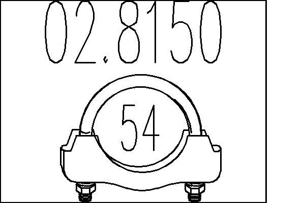 Фітинг, система відведення ВГ, Mts 02.8150