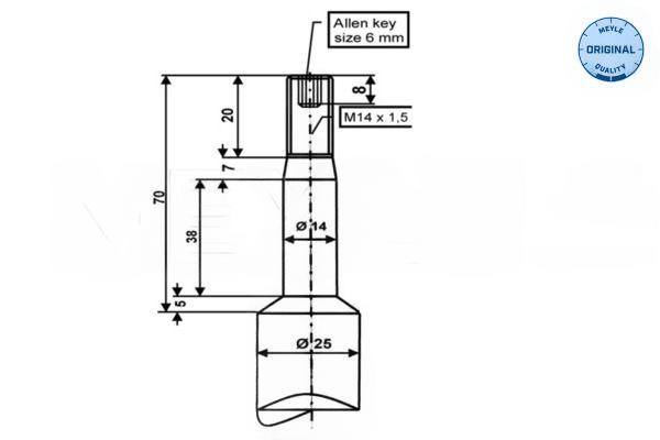 Амортизатор, Meyle 3266240002