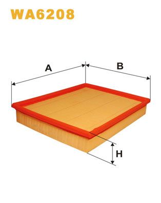 Повітряний фільтр, Wix Filters WA6208