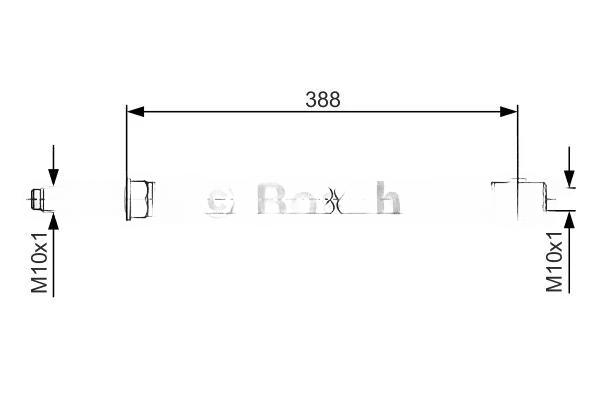 Гальмівний шланг, Bosch 1987476300