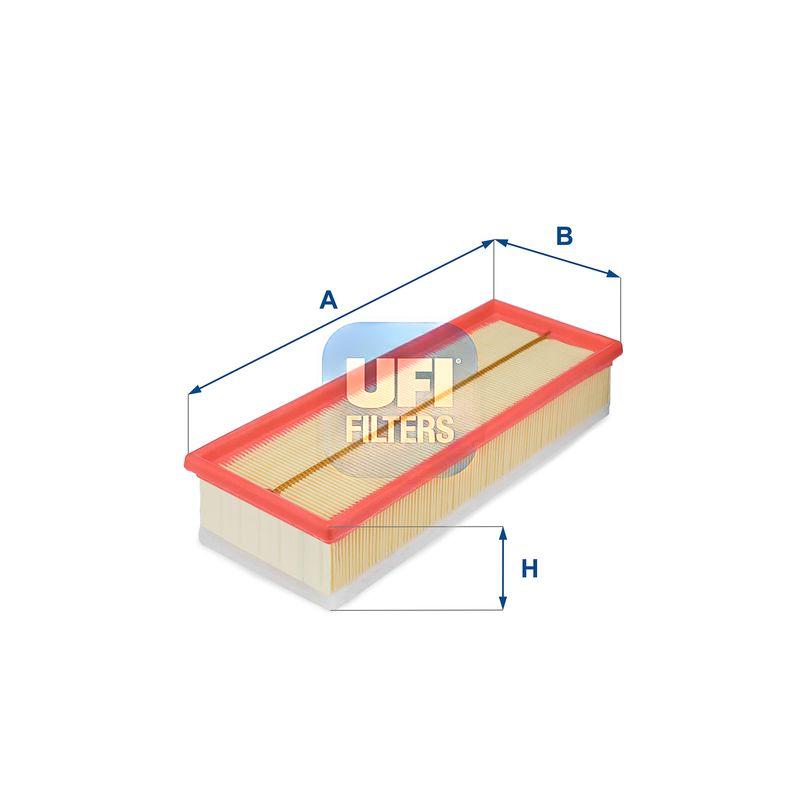 Повітряний фільтр, фільтрувальний елемент, CITROEN BERLINGO, C4 06-, PEUGEOT PARTNER 06-, Ufi 30.210.00