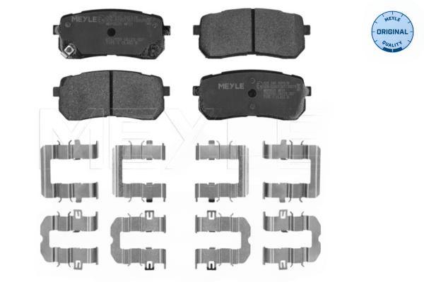 Комплект гальмівних накладок, дискове гальмо, Meyle 0252455915/W