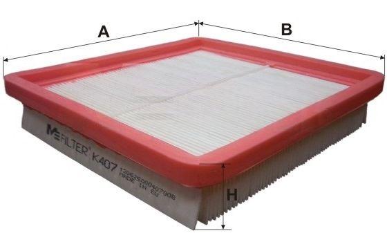 Повітряний фільтр, Mfilter K407