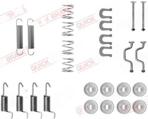 Комплект приладдя, колодка стоянкового гальма, Quick Brake 105-0810