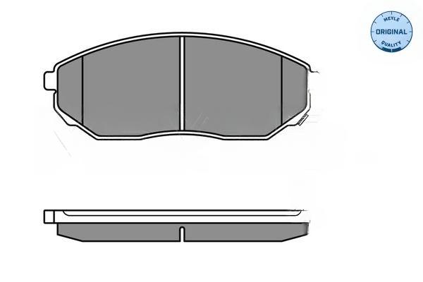 Комплект гальмівних накладок, дискове гальмо, Meyle 0252409217/W