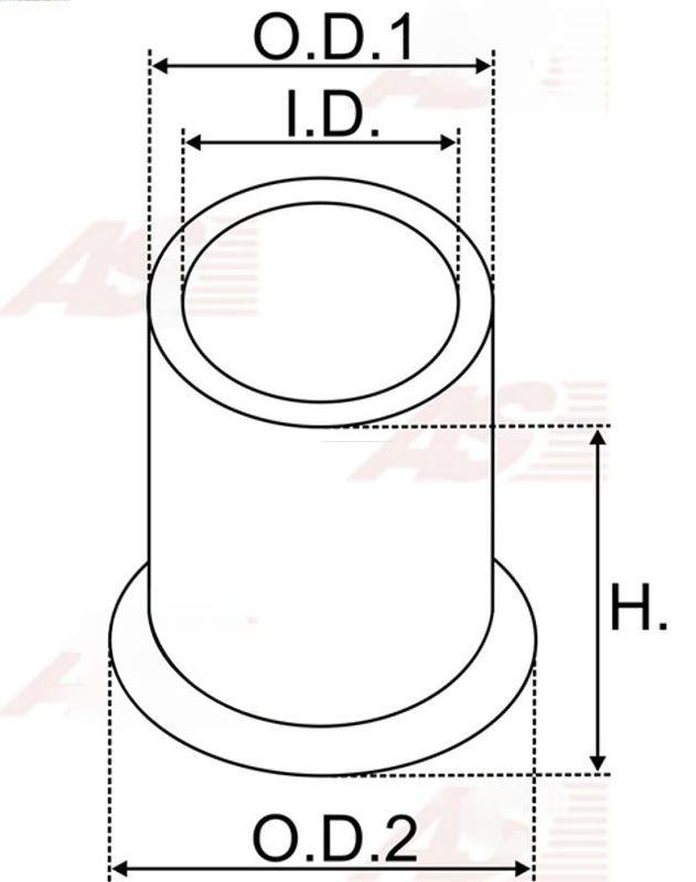 Втулка, вал стартера, Auto Starter SBU9004(BULK