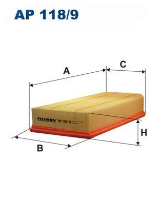 Повітряний фільтр, Filtron AP118/9