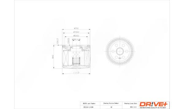 Оливний фільтр, Dr!Ve+ DP1110.11.0109