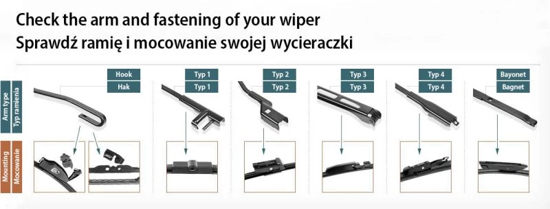 Щітка двірника, VW Tiguan /Touareg 2016- /Audi A6 /A7 C7 /Porsche Cayenne (комплект), Bosch 3397014244