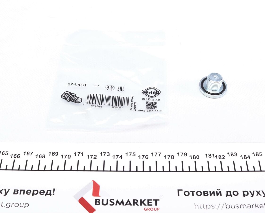 Пробка, оливний піддон, OPEL ASTRA/VECTRA/CORSA/INSIGNIA - масляного, Elring 274.410