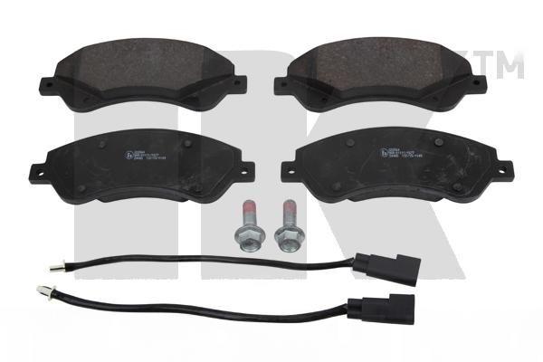 Комплект гальмівних накладок, дискове гальмо, Nk 222564