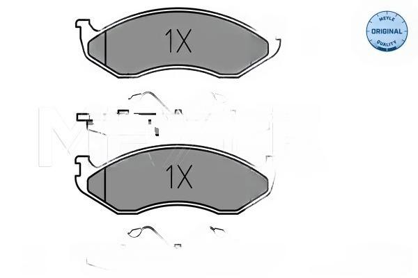 Комплект гальмівних накладок, дискове гальмо, Meyle 0252182217