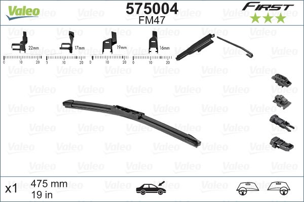 Щітка двірника, Valeo 575004