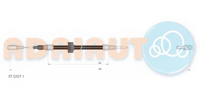 Тросовий привод, стоянкове гальмо, Adriauto 27.0207.1