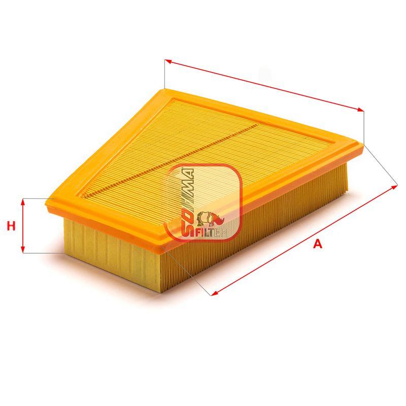 Повітряний фільтр, фільтрувальний елемент, BMW 3 (F30/F80) 11- (benzin), Sofima S3557A