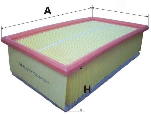 Повітряний фільтр, Mfilter K7026