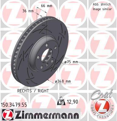 Гальмівний диск, Zimmermann 150.3479.55