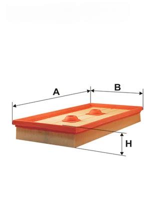 Повітряний фільтр, фільтрувальний елемент, Audi A3 II (8P1/8PA), Skoda Octavia II, Volkswagen Eos, Golf V, Jetta Wix Filters (WA9473), Wix Filters