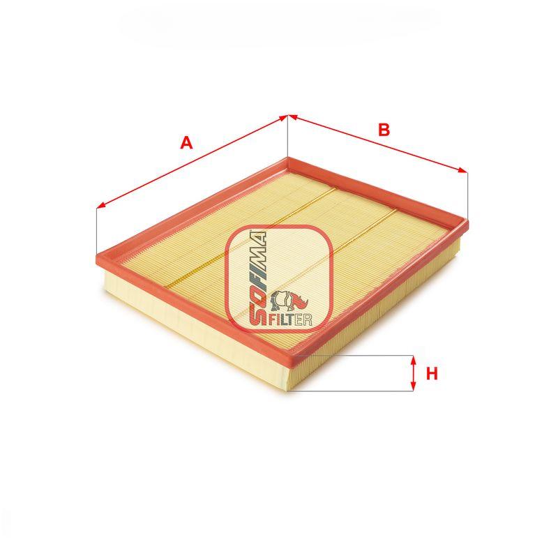 Повітряний фільтр, фільтрувальний елемент, Sofima S3A17A