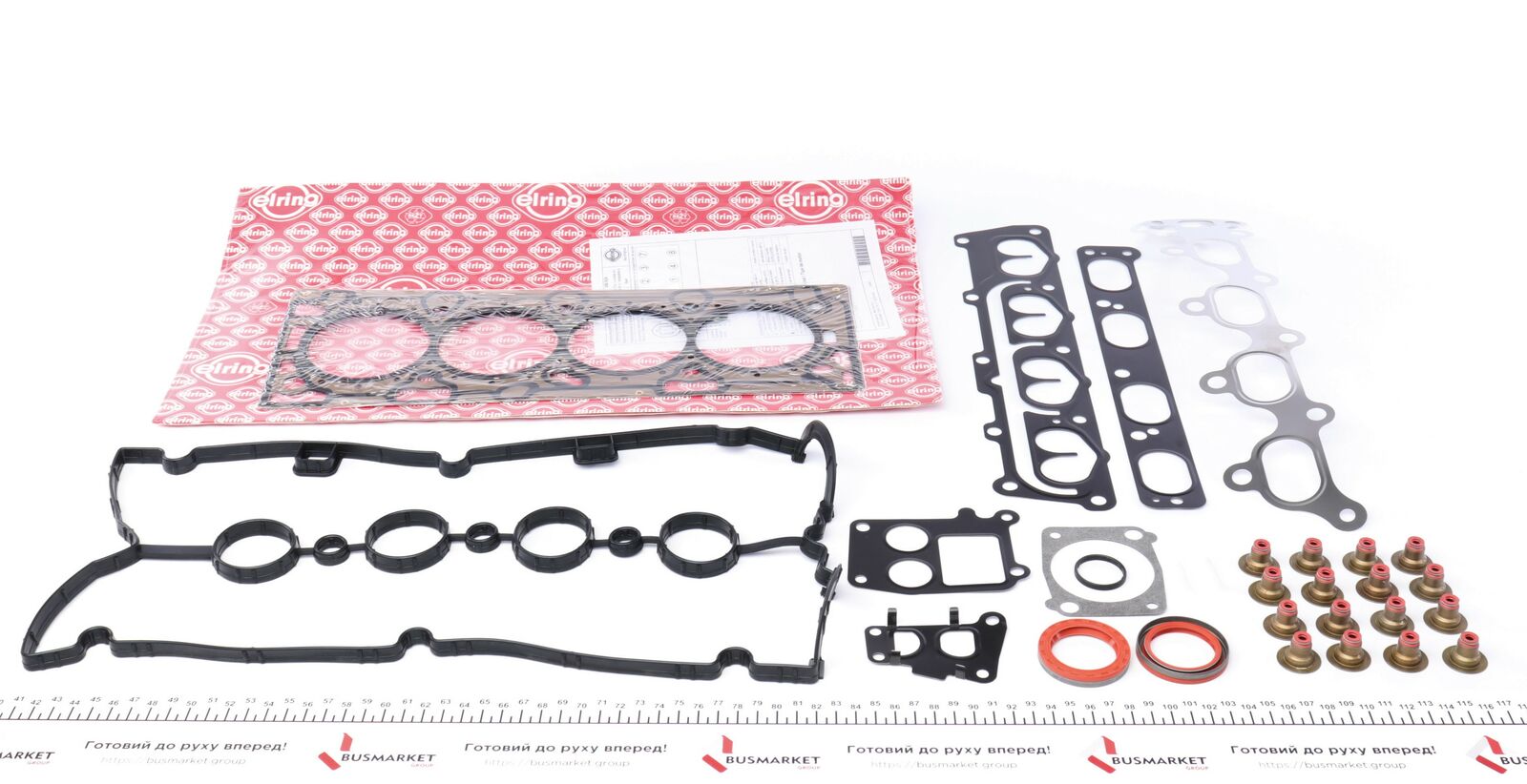 Комплект ущільнень, голівка циліндра, OPEL ASTRA/MERIVA/VECTRA/ZAFIRA 00- Z16XEP ГБЦ, Elring 388.210