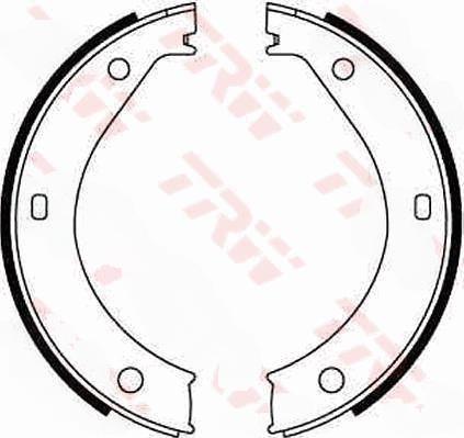 Комплект гальмівних колодок, стоянкове гальмо, Trw GS8217