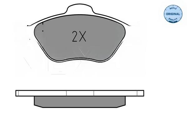 Комплект гальмівних накладок, дискове гальмо, Meyle 0252360418