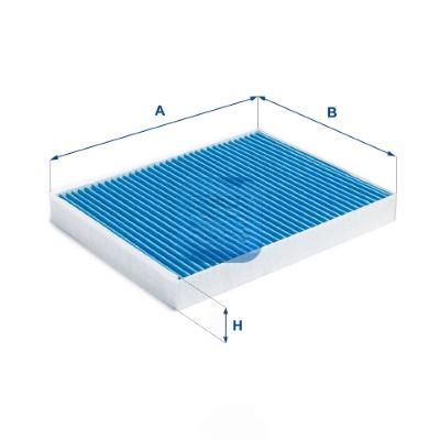 Фільтр, повітря у салоні, 36мм, з антибактеріальною дією, Ufi 34.148.00