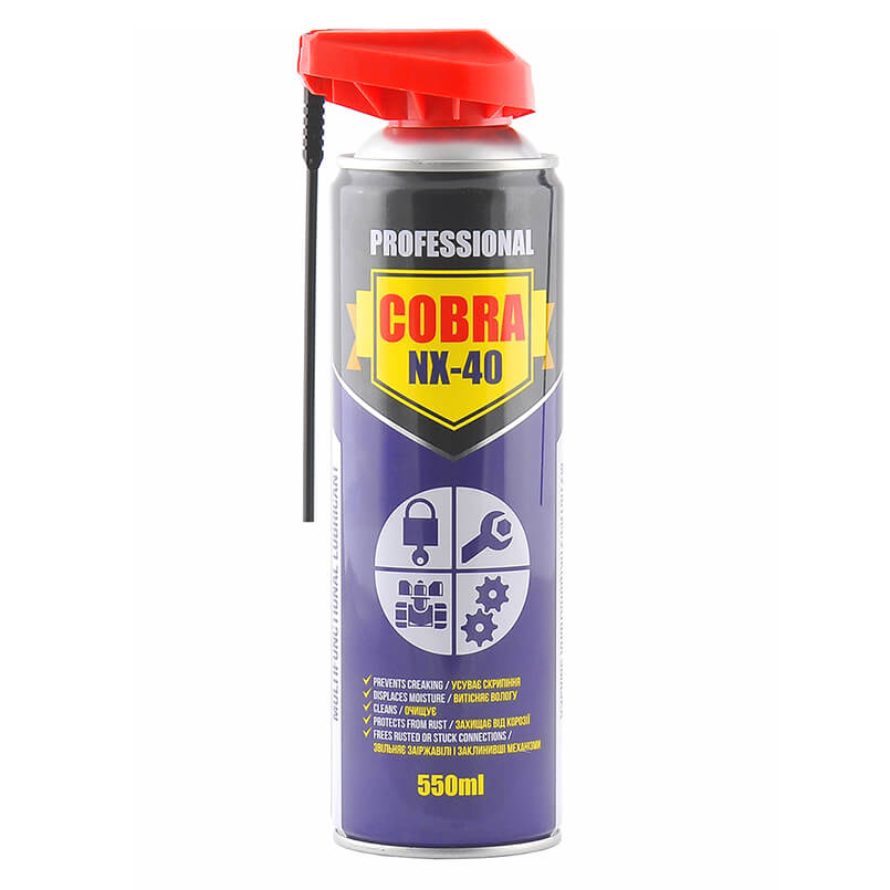 Спрей багатофункціональний multifunctional lubricant professional cobra nx-40 550ml, Nowax NX55100