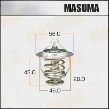 Термостат, охолоджувальна рідина, 82°C, Lexus/Toyota 1.4, 1.6, 1.8, 2.4 (-09) 3.5 (-17) (WV56TB-82Z) MASUMA, Masuma WV56TB-82Z