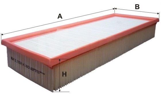 Повітряний фільтр, Mfilter K180