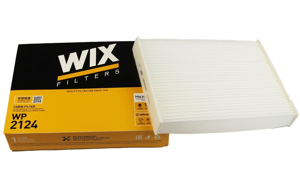 Фільтр, повітря у салоні, 36мм, пиловий фільтр, Nissan QASHQAI II, Tiida (C12) (WIX), Wix Filters WP2124