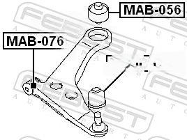 Опора, важіль підвіски, Febest MAB-056