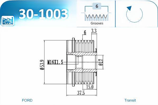 Механізм вільного ходу генератора, Ijs 30-1003