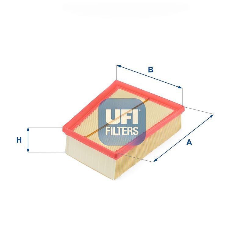 Повітряний фільтр, фільтрувальний елемент, RENAULT MEGANE, SCENIC 02- (OE), Ufi 30.417.00