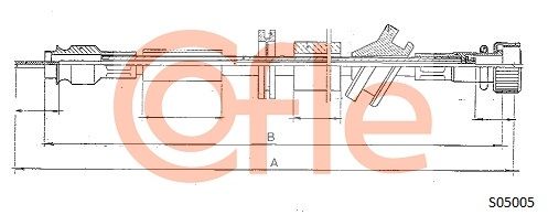 Трос привода спідометра, Cofle S05005