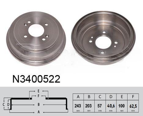 Гальмівний барабан, Nipparts N3400522