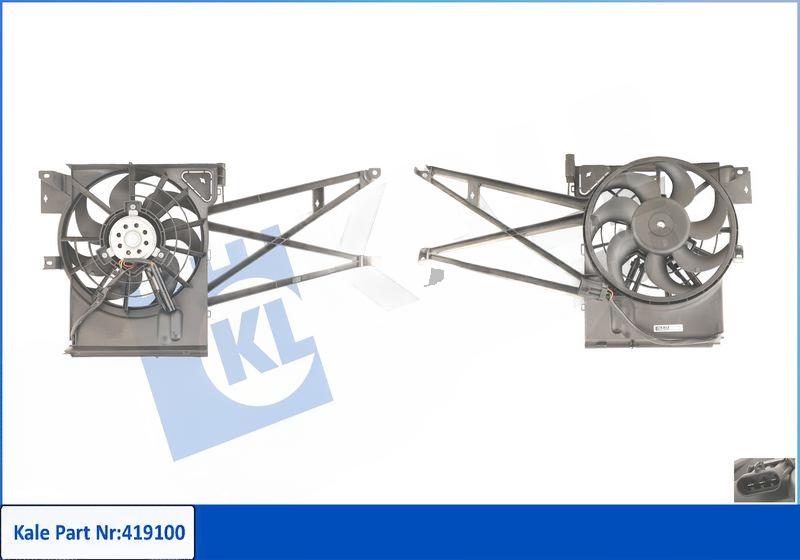 Вентилятор, система охолодження двигуна, Kale Oto Radyatör 419100