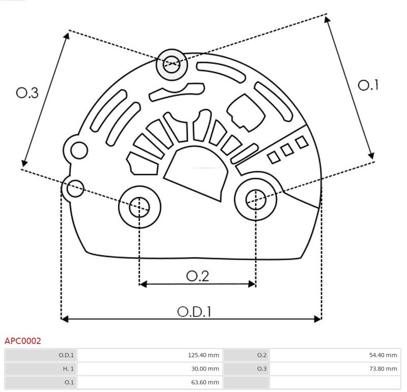 Захисний ковпачок, генератор, Auto Starter APC0002