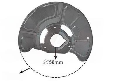 Відбивач, гальмівний диск, Van Wezel 3044372