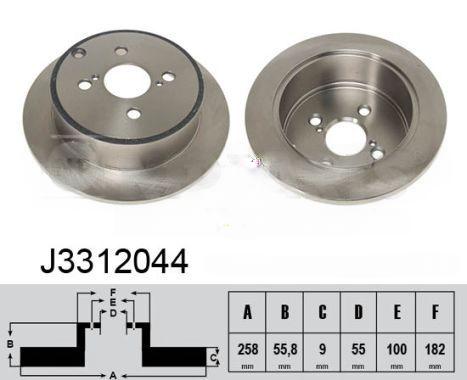 Гальмівний диск, Nipparts J3312044