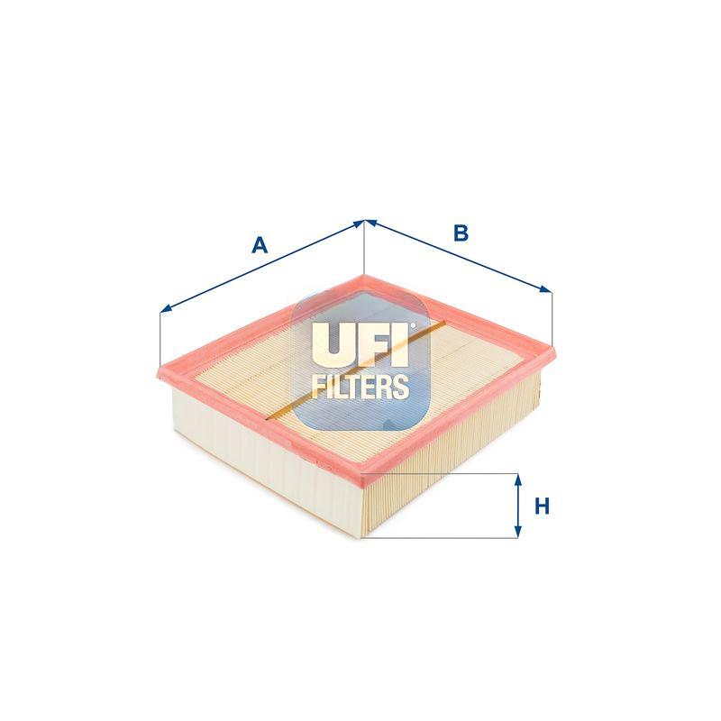 Повітряний фільтр, фільтрувальний елемент, VW PASSAT 96-05, AUDI A4 95-01, A6 97-05, Ufi 30.192.00