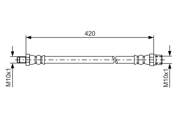 Гальмівний шланг, Bosch 1987476077