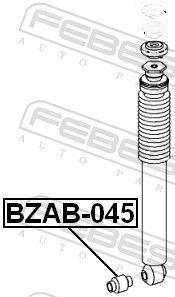 Втулка, амортизатор, Febest BZAB-045