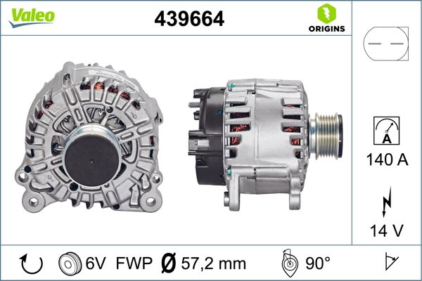 Генератор, Valeo 439664