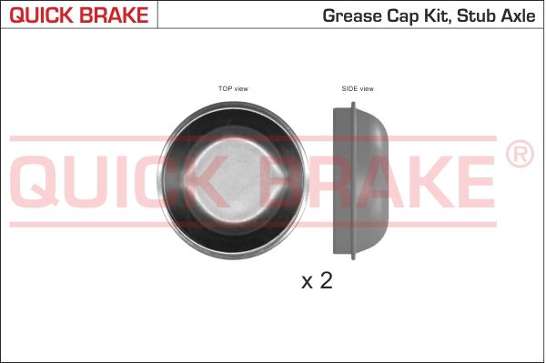 Ковпачок, підшипник колеса, Quick Brake 9827K