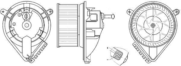 Компресор салону, Sprinter/LT 96-06, Mahle AB271000S