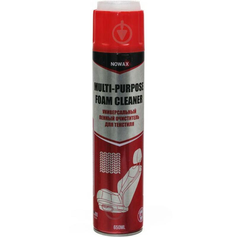 Засіб для чищення килимів/текстилю, MULTI-PURPOSE FOAM CLEANER, 650ml. Очисник текстилю. Універсальний (24шт.), Nowax NX65000