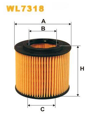 Оливний фільтр, Wix Filters WL7318