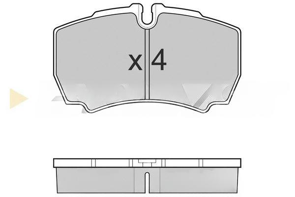 Комплект гальмівних накладок, дискове гальмо, Bremsi BP3025