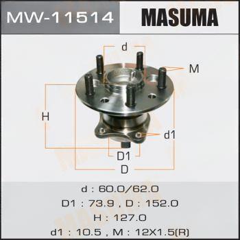 Комплект колісних підшипників, Masuma MW11514